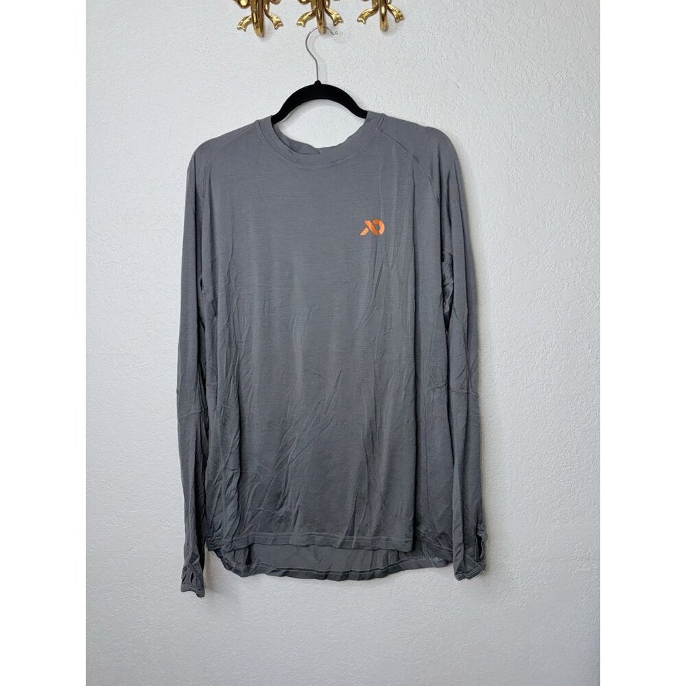 First Lite Men's Wick Long Sleeve Crew Ultralight 150 Aerowool Gray Shirt XL Z